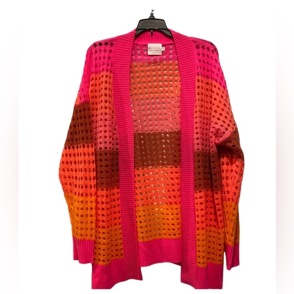 Brodie Cashmere Sunset pointelle cardigan size medium Cardigans - Main Image